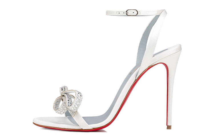 (W) Christian Louboutin High Heel 'White Leather'