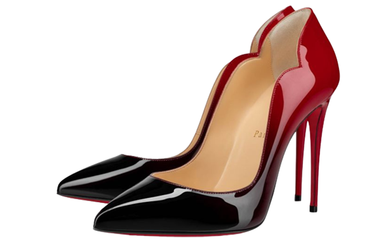 (W) Christian Louboutin High Heels 'Black to Red Gradient' 圖 3