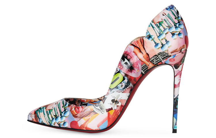 (W) Christian Louboutin High Heels 'Multicolor Print'