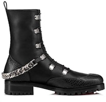 (W) Christian Louboutin Horse Guarda Flat Calf 'Negro Plata' 3200582-BK65 Order (W) Christian Louboutin Horse Guarda Flat Calf 'Negro Plata' 3200582-BK65