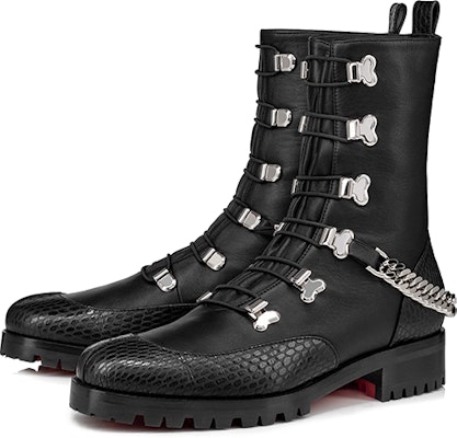(W) Christian Louboutin Horse Guarda Flat Calf 'Hitam Perak' 3200582-BK65 Lookbook (W) Christian Louboutin Horse Guarda Flat Calf 'Hitam Perak' 3200582-BK65