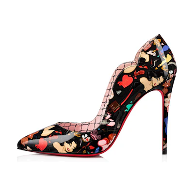 (W) Christian Louboutin Hot Chick 'Black Fashion Heels'