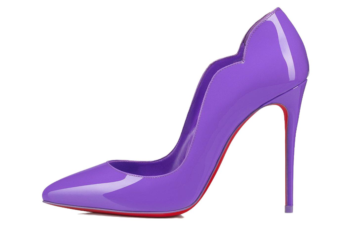 (W) Christian Louboutin Hot Chick 'Purple Patent'