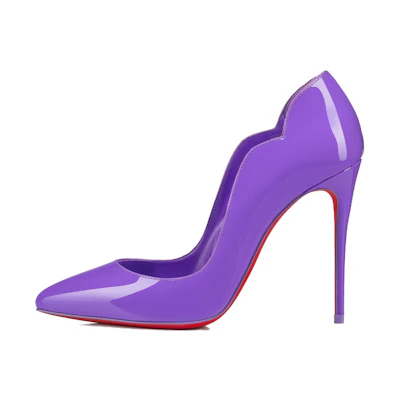 (W) Christian Louboutin Hot Chick 'Purple Patent'