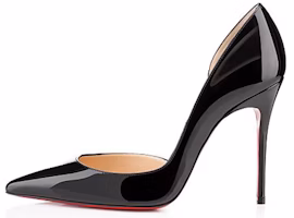 (Women) Christian Louboutin Iriza 100mm Pump Black Patent Leather 3130524BK01 (Women) Christian Louboutin Iriza 100mm Pump Black Patent Leather 3130524BK01