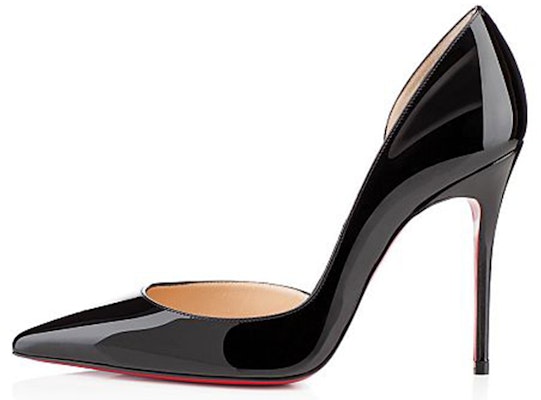 (Women) Christian Louboutin Iriza 100mm Pump Black Patent Leather 3130524BK01 Buy (Women) Christian Louboutin Iriza 100mm Pump Black Patent Leather 3130524BK01