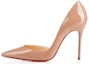 Buy (W) Christian Louboutin Iriza 100mm Tumit Tinggi Kulit Patent Nude 3130524PK1A