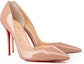 Shop (W) Christian Louboutin Iriza 100mm Tumit Tinggi Kulit Patent Nude 3130524PK1A