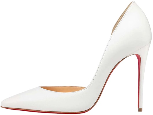 (Women) Christian Louboutin Iriza 100mm Pump White Nappa Leather 3160708W222 Buy (Women) Christian Louboutin Iriza 100mm Pump White Nappa Leather 3160708W222