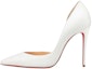 Buy (W) Christian Louboutin Iriza 100mm Kasut Tumit Tinggi Putih Kulit Nappa 3160708W222