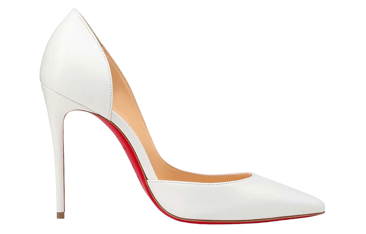 Order CL路鉑廷 Iriza 皮革 尖頭 細跟 高跟鞋 女款 白色