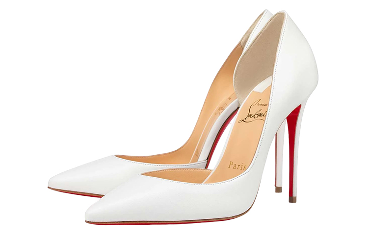 Lookbook CL路鉑廷 Iriza 皮革 尖頭 細跟 高跟鞋 女款 白色