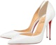 Lookbook (W) Christian Louboutin Iriza 100mm Kasut Tumit Tinggi Putih Kulit Nappa 3160708W222