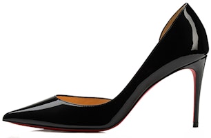(Women) Christian Louboutin Iriza 85mm Pump Black Patent Leather 3210565BK01 (Women) Christian Louboutin Iriza 85mm Pump Black Patent Leather 3210565BK01