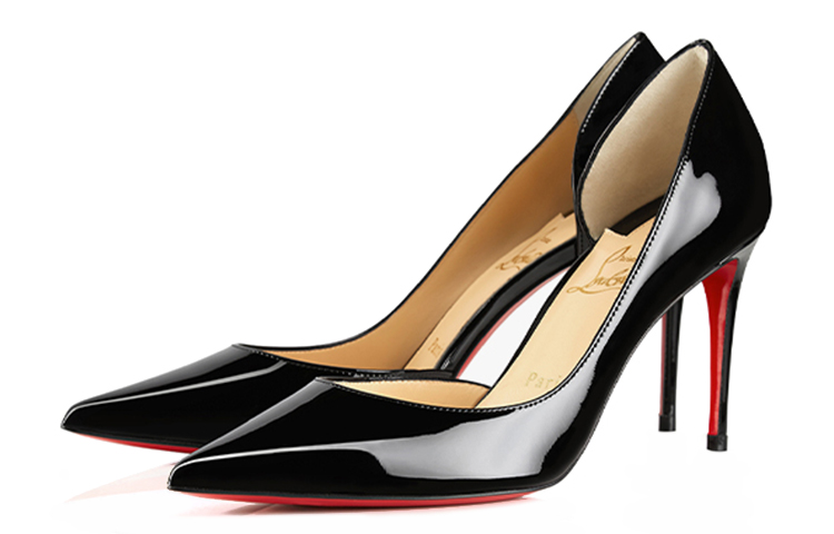 Lookbook (W) 크리스찬 루부탱 이리자 85mm 블랙 에나멜 펌프스 3210565BK01
