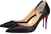(W) Christian Louboutin Iriza 85mm Tumit Hitam Kulit Nappa 1210648BK01