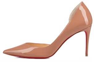 (Women) Christian Louboutin Iriza 85mm Pump Nude Patent Leather 3210565PK1A (Women) Christian Louboutin Iriza 85mm Pump Nude Patent Leather 3210565PK1A