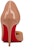 (W) Christian Louboutin Iriza 85mm Kasut Tumit Tinggi Kulit Patent Nude 3210565PK1A