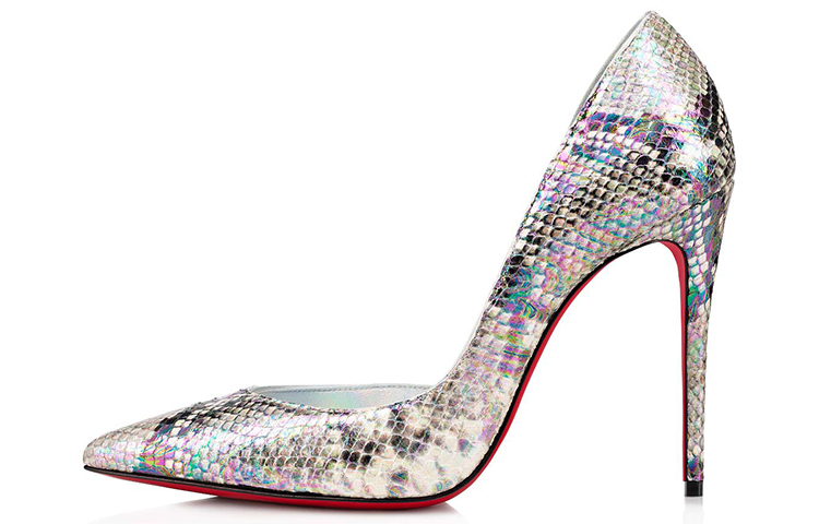 (W) Christian Louboutin Iriza 'Silver Fashion'