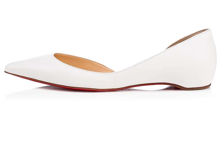 (Women) Christian Louboutin Iriza 'White Flat' 1180529WHA8