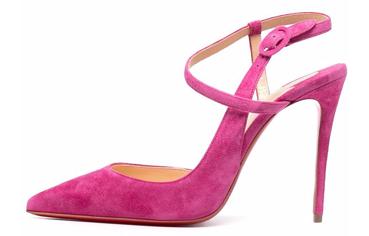 (W) Christian Louboutin Jen Love 'Pink Suede'
