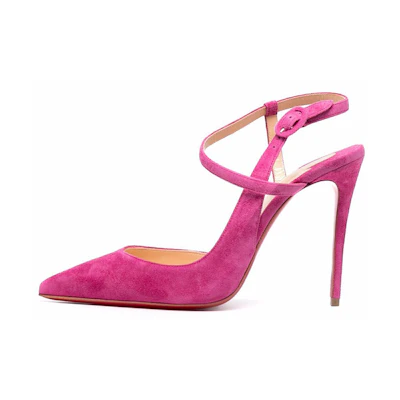 (W) Christian Louboutin Jen Love 'Pink Suede'
