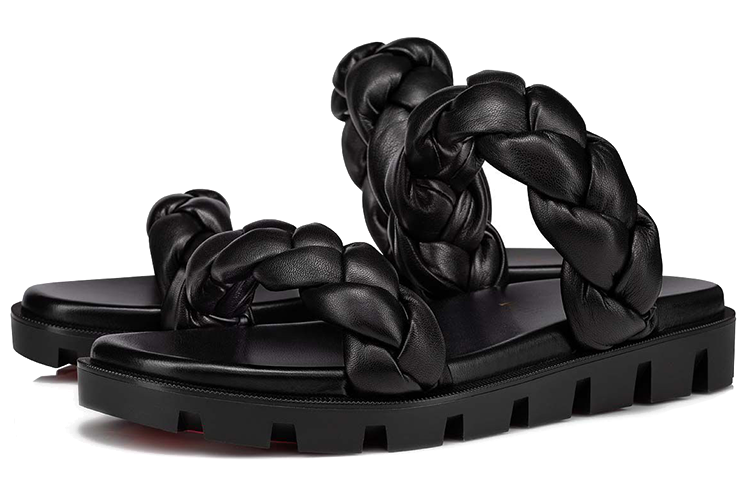 (W) Christian Louboutin Just Brio Sandal 'Black Leather' 圖 3