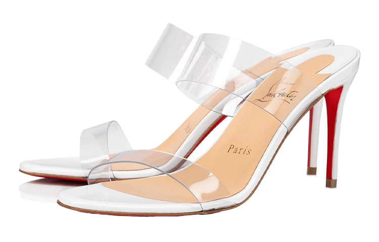 Lookbook (Women) Christian Louboutin Just Nothing Heeled Sandals 'White' 3190081W222