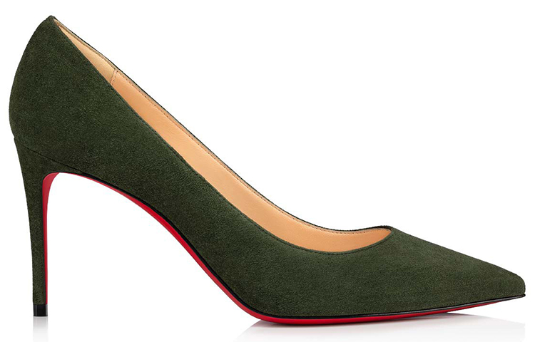 (W) Christian Louboutin Kate 085 'Veau Velours Dark Green' 圖 2