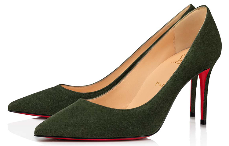 (W) Christian Louboutin Kate 085 'Veau Velours Dark Green' 圖 3