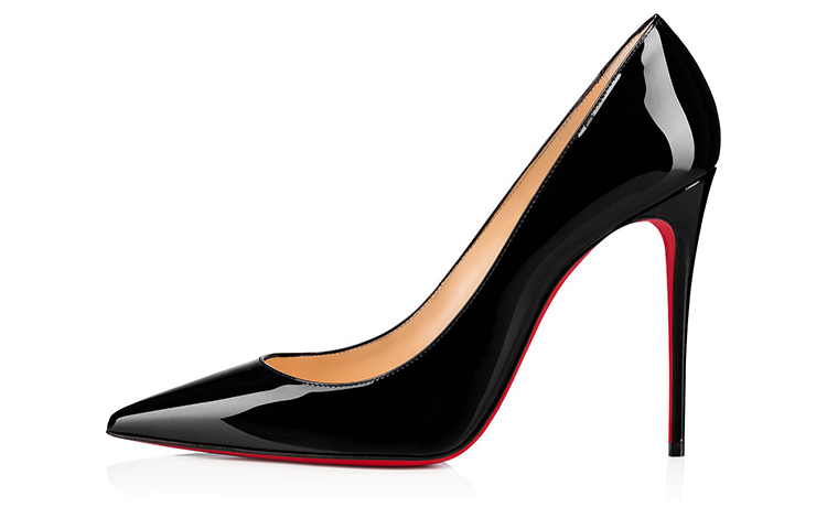 (Women) Christian Louboutin Kate 100mm Pump Black Patent Leather 3191411BK01