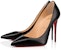 (W) Christian Louboutin Kate 100mm Pump Kulit Hitam Nappa 3191410BK01