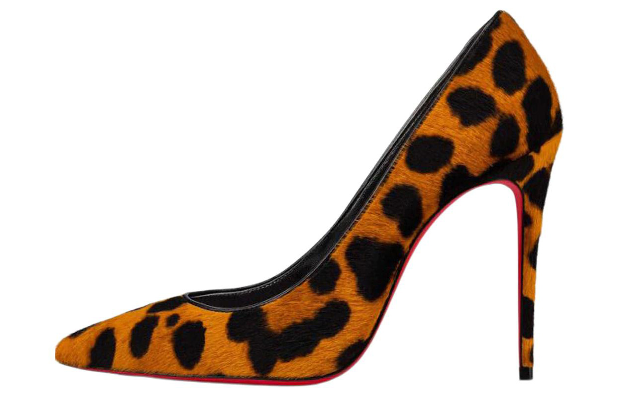 (Women) Christian Louboutin Kate 100mm Pump Leopard Pony Skin 3220763T593