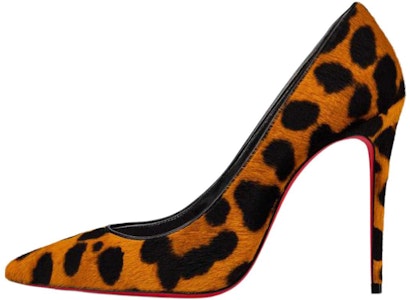 (W) Christian Louboutin Kate 100mm Tacón Leopardo Piel Pony 3220763T593 Buy (W) Christian Louboutin Kate 100mm Tacón Leopardo Piel Pony 3220763T593