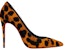 (W) Christian Louboutin Kate 100mm Tumit Kulit Kuda Corak Harimau Bintang 3220763T593