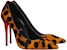 (W) Christian Louboutin Kate 100mm Tumit Kulit Kuda Corak Harimau Bintang 3220763T593