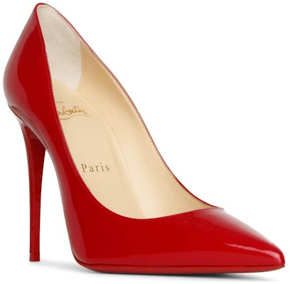 (W) Christian Louboutin Kate 100mm Kasut Tumit Tinggi Kulit Loubi Patent 3191411R251 Order (W) Christian Louboutin Kate 100mm Kasut Tumit Tinggi Kulit Loubi Patent 3191411R251