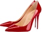 Shop (W) Christian Louboutin Kate 100mm Kasut Tumit Tinggi Kulit Loubi Patent 3191411R251