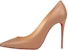 (W) Christian Louboutin Kate 100mm Pam Nude Kulit Nappa Berkilau 3190048PK1A