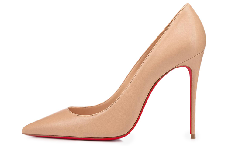 (Women) Christian Louboutin Kate 100mm Pump Nude Nappa Leather 1210663N247