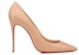 (W) Christian Louboutin Kate 100mm Tumit Tinggi Nude Kulit Nappa 1210663N247
