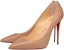 (W) Christian Louboutin Kate 100mm Pam Nude Kulit Nappa Berkilau 3190048PK1A