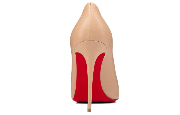 Shop (W) Christian Louboutin Kate 100mm Pump Kulit Nappa Nude 1210663N247