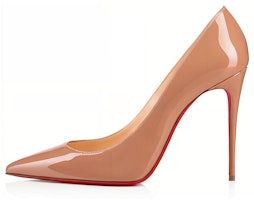 (Women) Christian Louboutin Kate 100mm Pump Nude Patent Leather 3191411PK20 (Women) Christian Louboutin Kate 100mm Pump Nude Patent Leather 3191411PK20