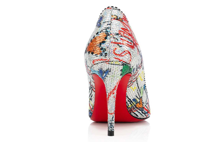 (W) Christian Louboutin Kate 85 'Silver Graffiti Elegance' 圖 4