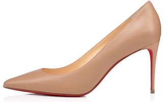 (Women) Christian Louboutin Kate 85mm Pump Nude Nappa Leather 3190044PK1A (Women) Christian Louboutin Kate 85mm Pump Nude Nappa Leather 3190044PK1A
