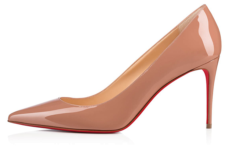 (Women) Christian Louboutin Kate 85mm Pump Nude Patent Leather 3191416PK1A