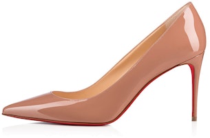 (Women) Christian Louboutin Kate 85mm Pump Nude Patent Leather 3191416PK1A (Women) Christian Louboutin Kate 85mm Pump Nude Patent Leather 3191416PK1A