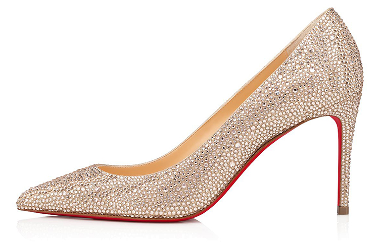 (W) Christian Louboutin Kate 'Gold'