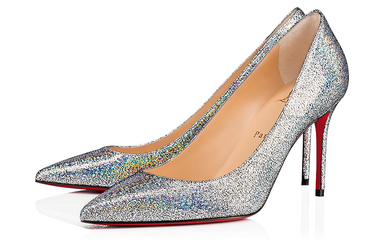 (W) Christian Louboutin Kate 'Silver Nappa' 圖 3